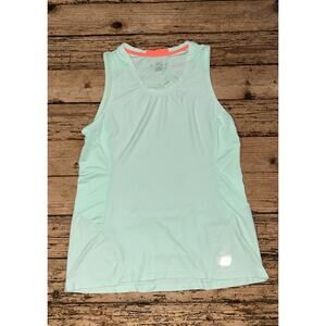 Roadrunner Sports Women’s Sz L Mint Green Hiker Tank Top W/ Zipper Pocket